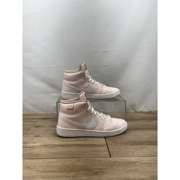 WMNS Nike Court Royale 2 Mid Light‎ Soft Pink White Shoes FD0286-600 Women's 8.5 - Picture 1 of 10